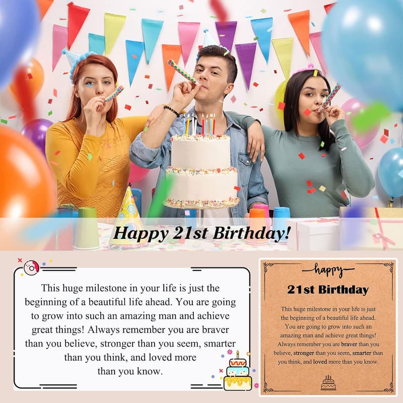 Milestone Birthday Bracelet for Men - Elastic Rope Design