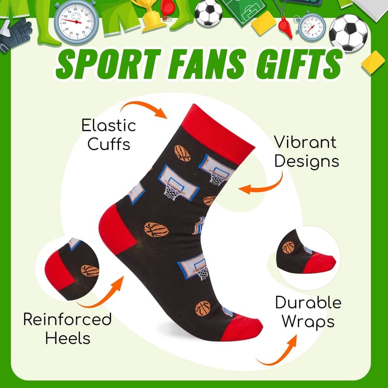 Gaming Socks for Teens and Men - Sports Gift Collection