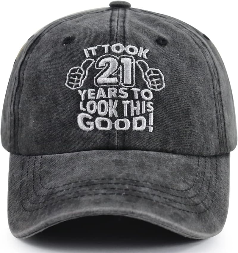 21st Birthday Adjustable Cotton Baseball Cap for Kids