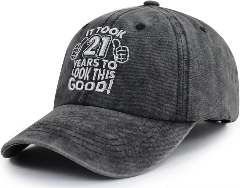 21st Birthday Adjustable Cotton Baseball Cap for Kids