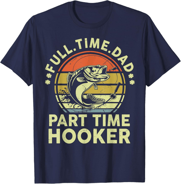 Funny Bass Fishing T-Shirt for Dad on Father's Day