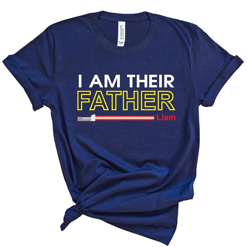 Custom Stars Shirt for Dad - Personalized Gift for Father's Day