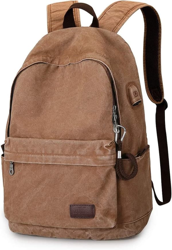 Lightweight Canvas Backpack for Travel and School