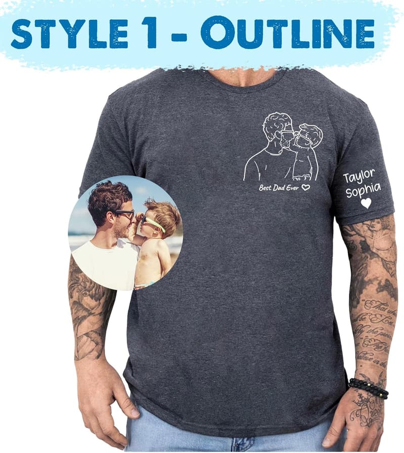 Father's Day Customized Dad Shirts for Men - Unique Gift