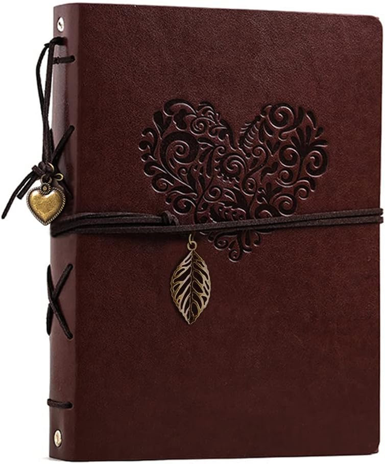 Leather Photo Album for 160 Photos with Writing Space
