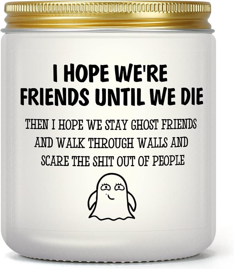 Personalized Lavender Candle - Unique Friendship Gift for Her
