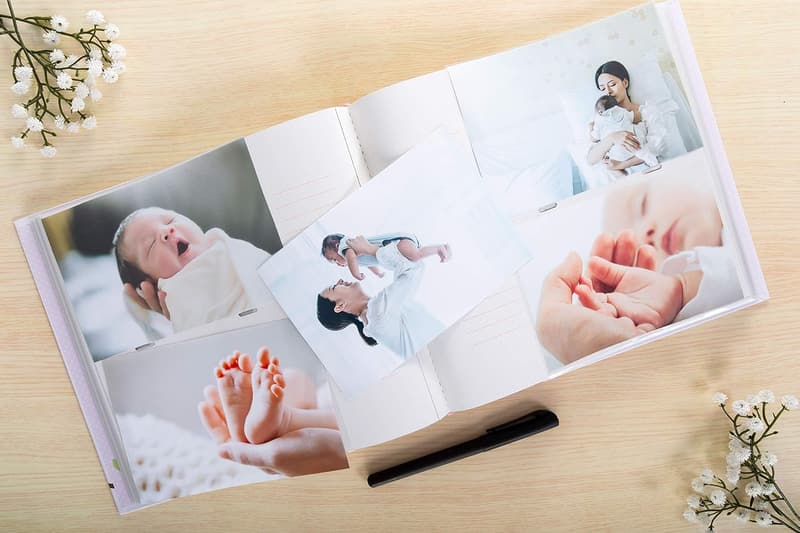 Gender-Neutral Bird Photo Album for New Parents