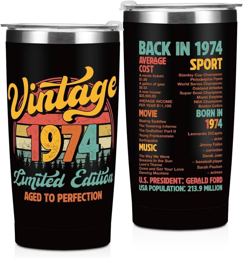 51st Birthday Stainless Steel Travel Tumbler for Men