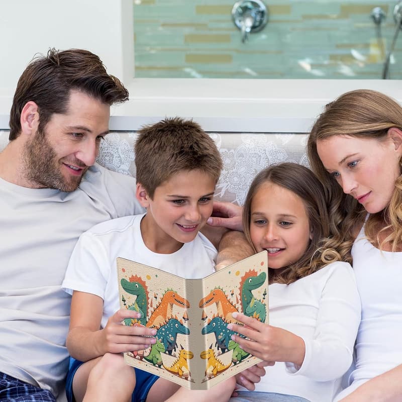 Portable PU Leather Photo Album for 60 4x6 Family Photos