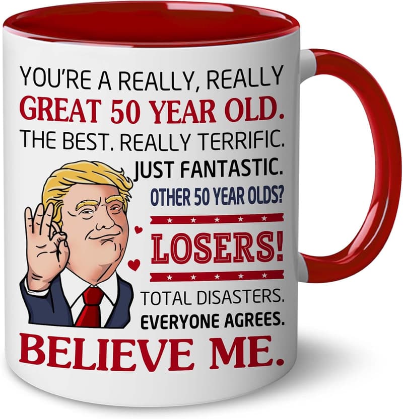 50th Birthday Mug Gift for Men and Women