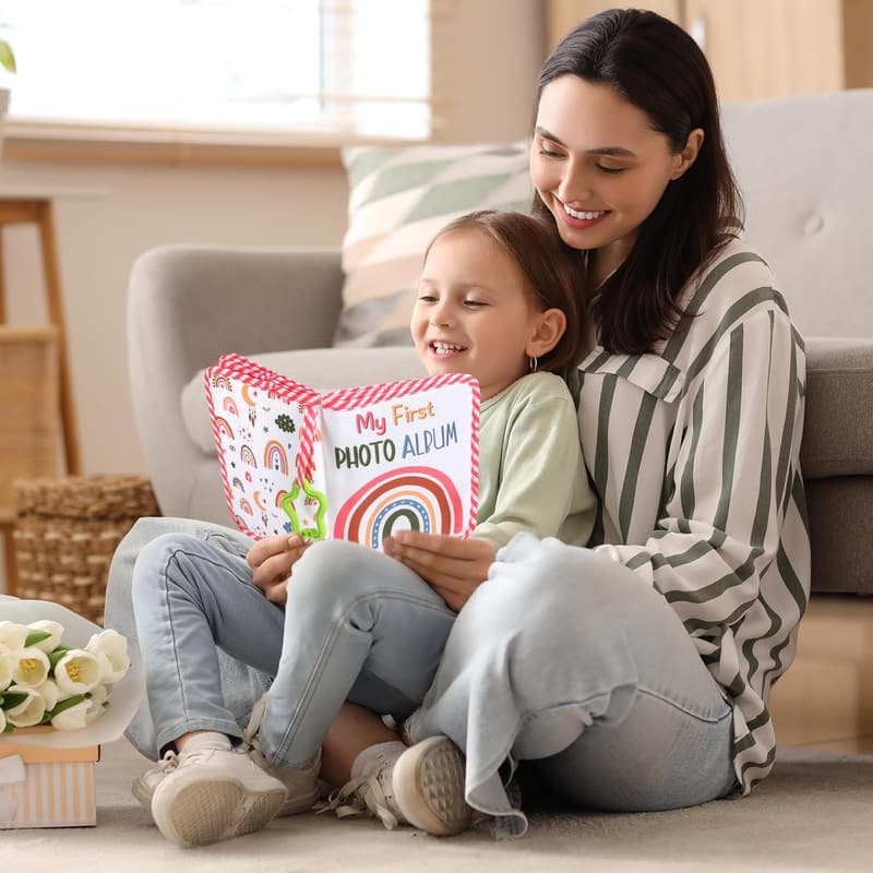 Baby’s My First Family Album – Soft Cloth Photo Book for Babies