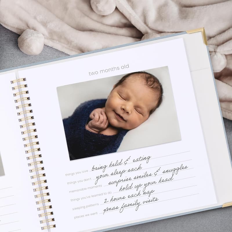 Baby Memory Book for Boys & Girls – First 5 Years Keepsake Album