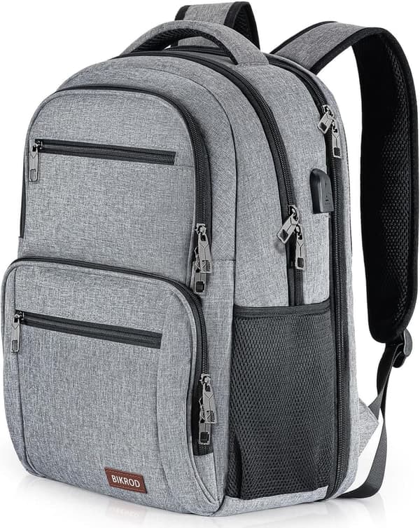 Men's TSA-Approved Water-Resistant Travel Backpack with USB Port