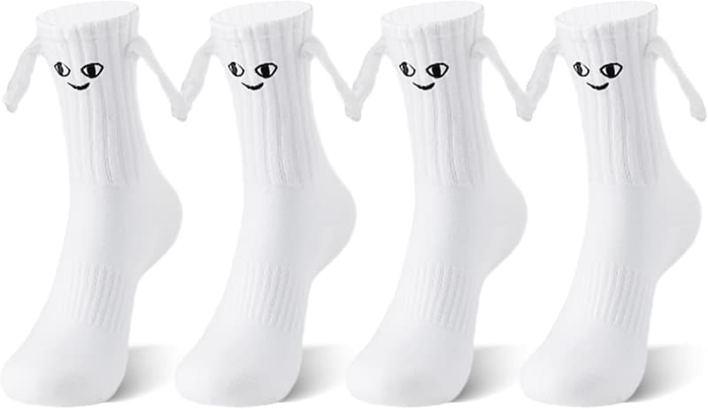 Couples' Magnetic Holding Hands Socks - Birthday & Anniversary Gift