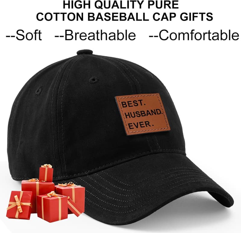Father's Day Gift: Black Dad Hat for Husband