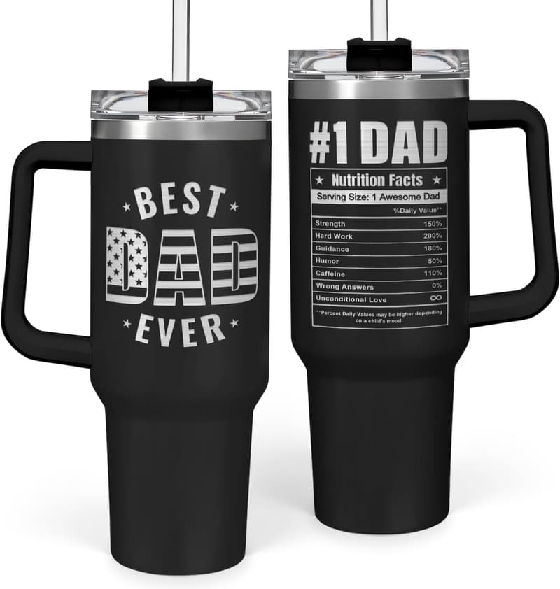 40 Oz Insulated Tumbler for Dad – Perfect Gift for Any Occasion