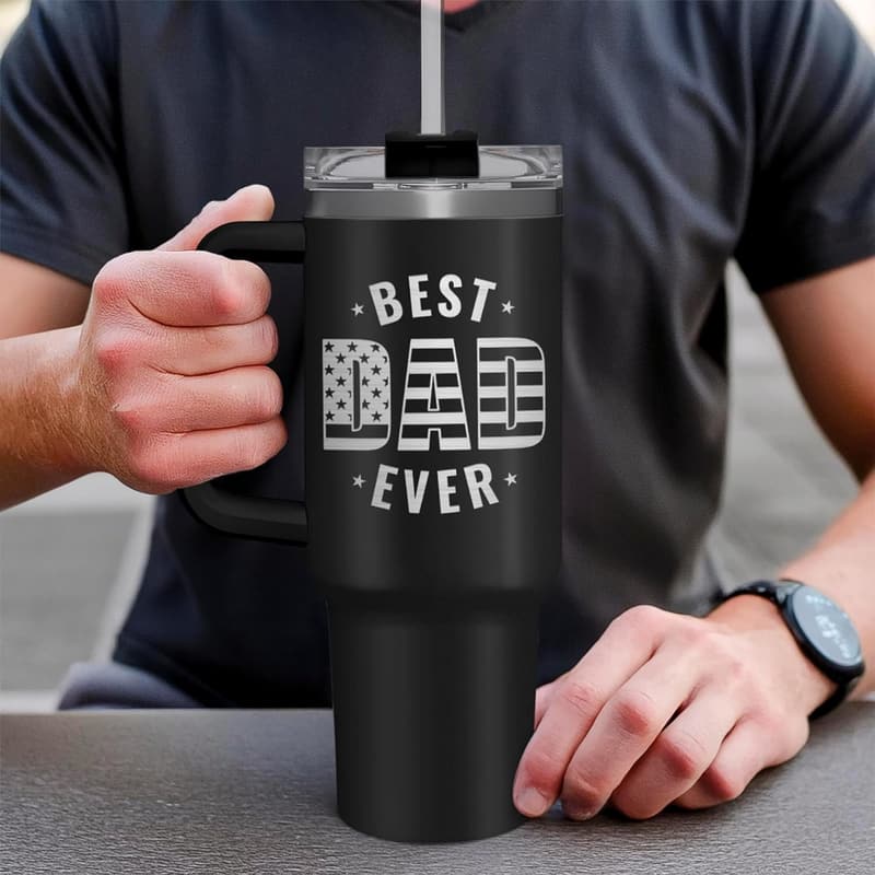 40 Oz Insulated Tumbler for Dad – Perfect Gift for Any Occasion