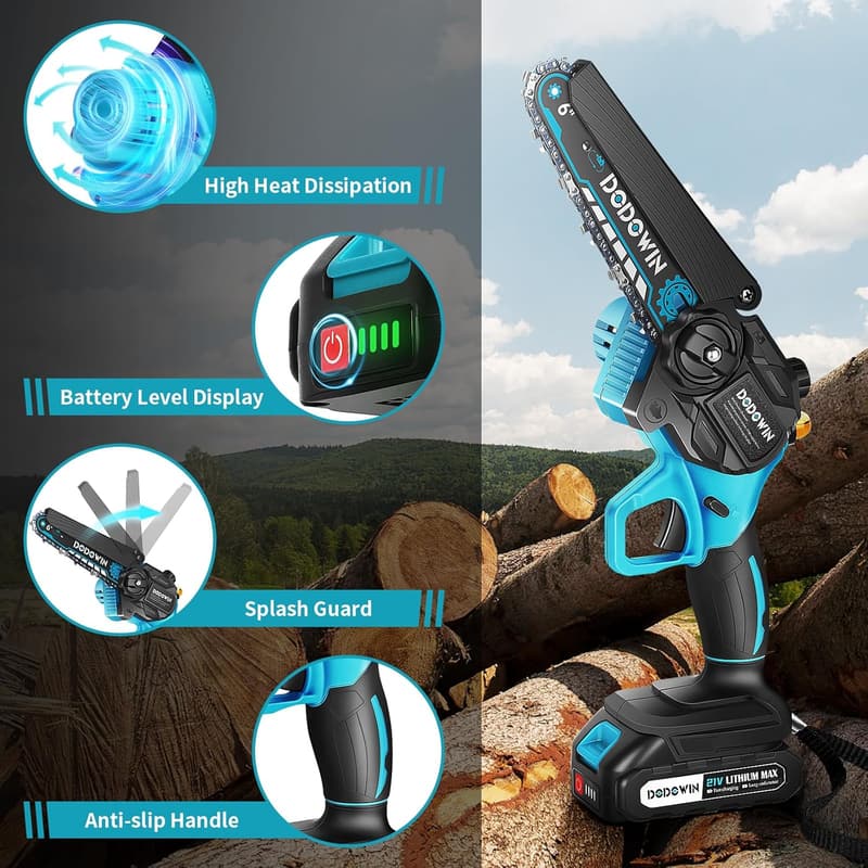 Cordless Mini Chainsaw - Ideal Father's Day Gift for Men