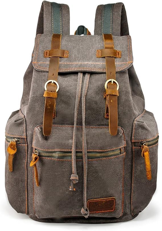 Vintage Canvas Backpack for Men and Women - 15