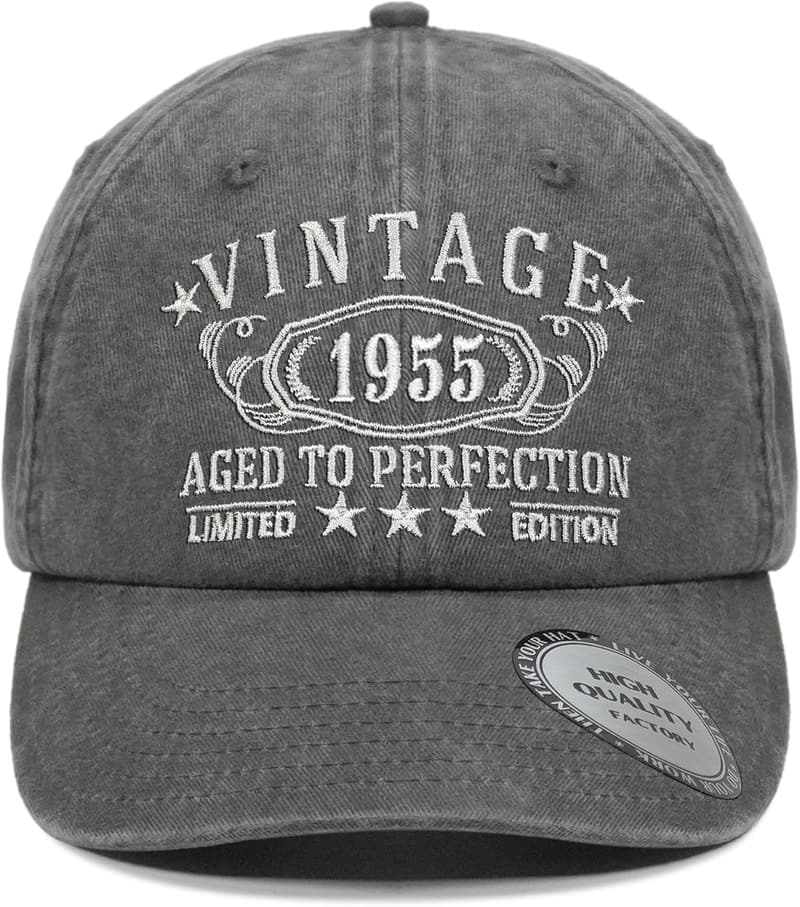 Personalized Vintage Hat for 30th-100th Birthday Gift