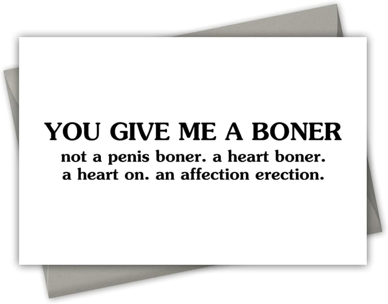 Funny Valentine's Day Card for Him - Naughty Humor