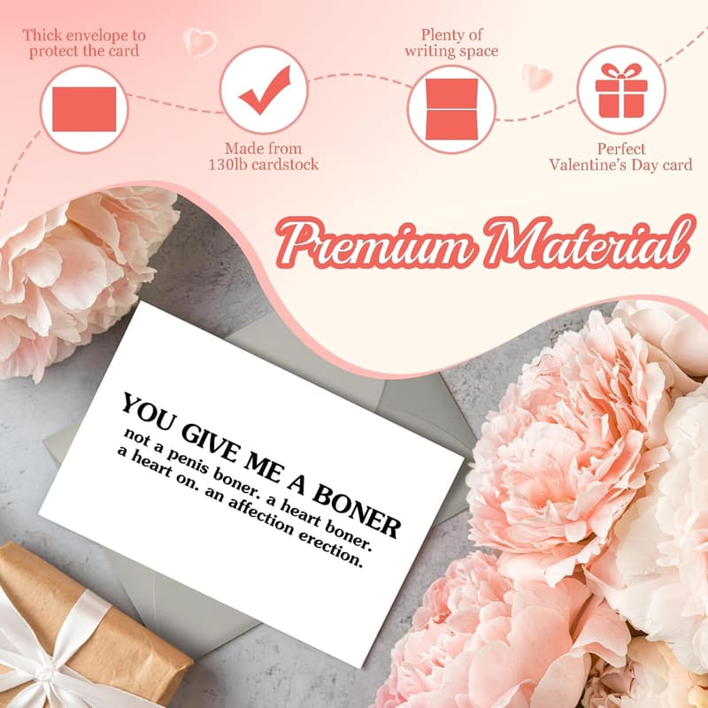 Funny Valentine's Day Card for Him - Naughty Humor