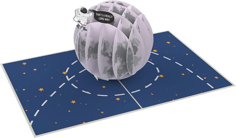 Happy Birthday 3D Pop-Up Card - Love You to the Moon