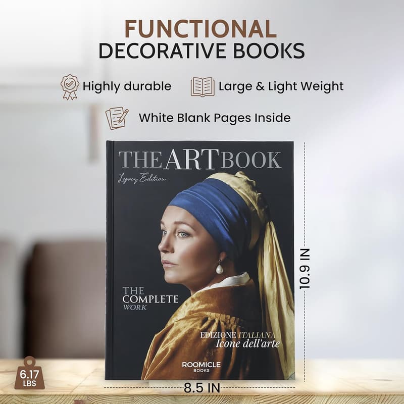 Decorative Faux Books for Coffee Table & Mantle Decor
