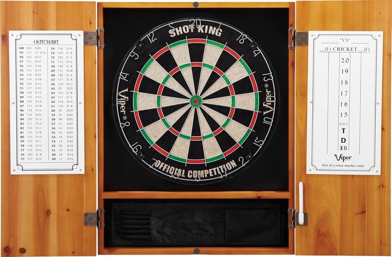 Viper Metropolitan Solid Wood Dartboard Set with Scoreboard