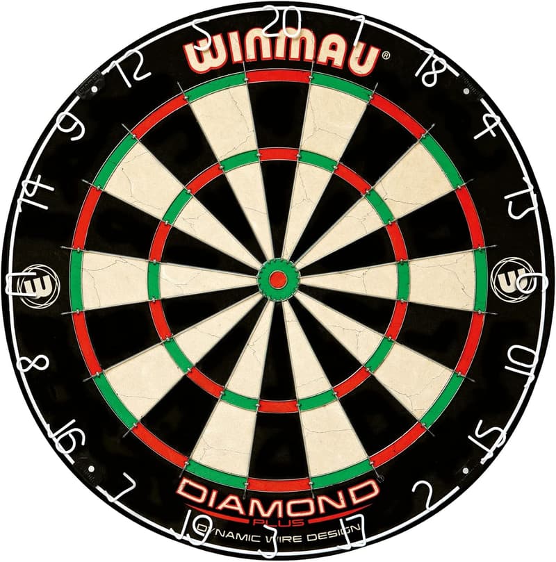 WINMAU Diamond Plus Dartboard Set with Surround and Darts
