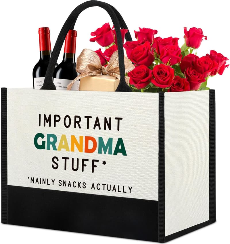 Grandma Grocery Tote Bag – Perfect for Mother's Day & Birthdays