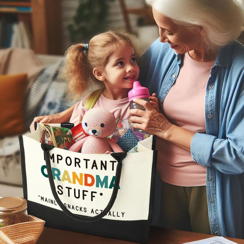 Grandma Grocery Tote Bag – Perfect for Mother's Day & Birthdays
