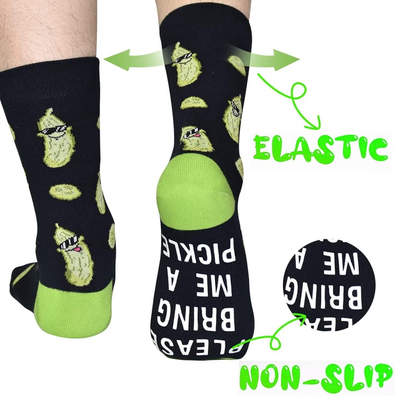 Funny Non-Slip Socks for Food Lovers - Great Gift for All