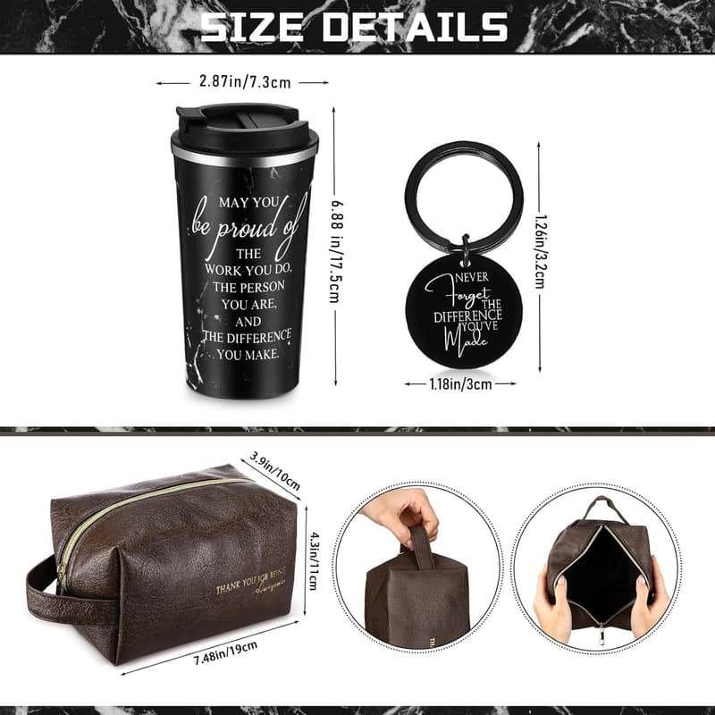 Father's Day Stainless Steel Tumbler Gift Set for Dad