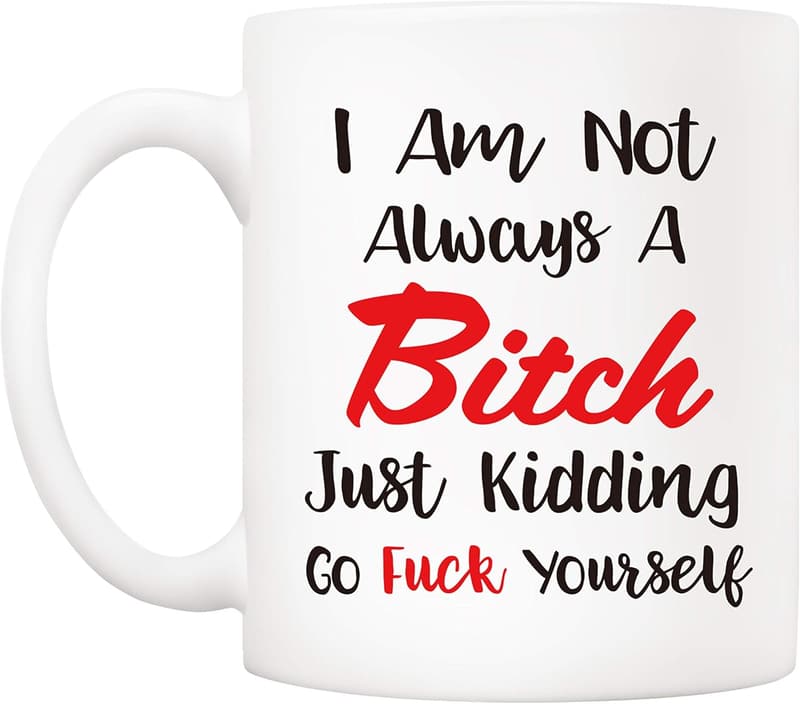 Funny Quote Coffee Mug - 11oz Novelty Gift for Women