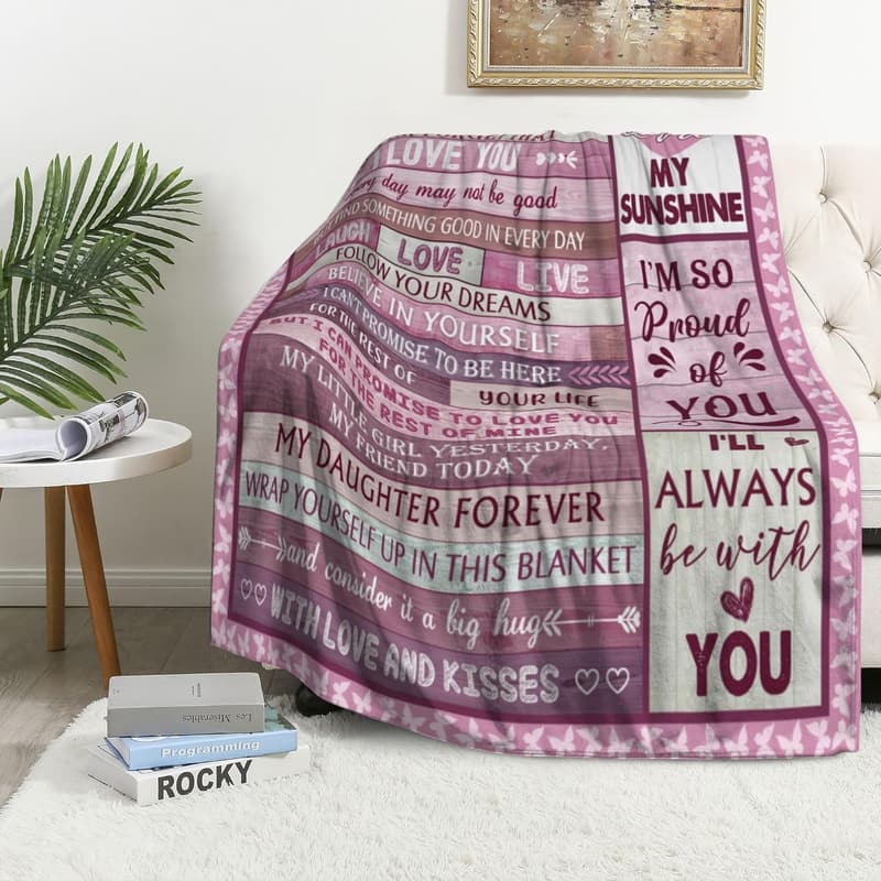 Cozy Fleece Blanket for Daughter - Perfect Birthday Gift
