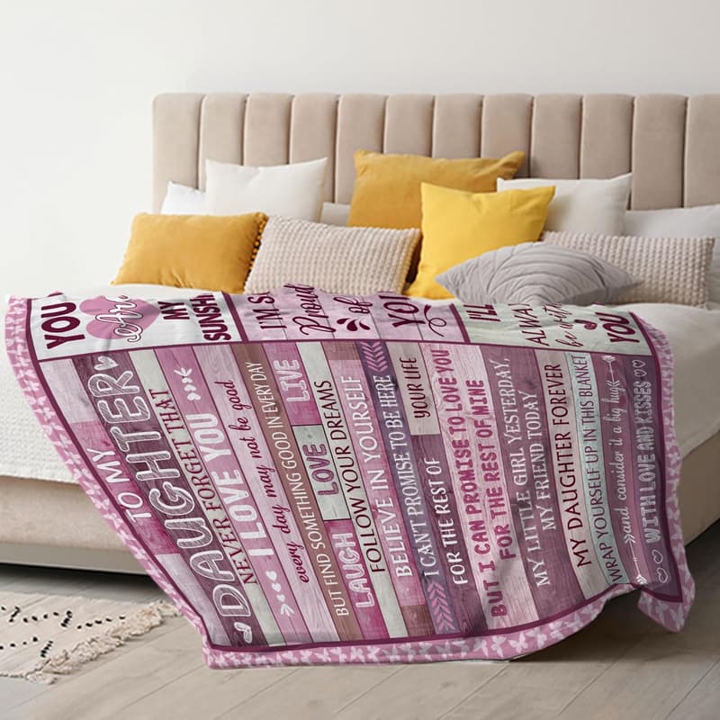 Cozy Fleece Blanket for Daughter - Perfect Birthday Gift