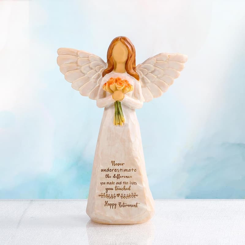 Happy Retirement Angel Figurine for Women, 5.5”