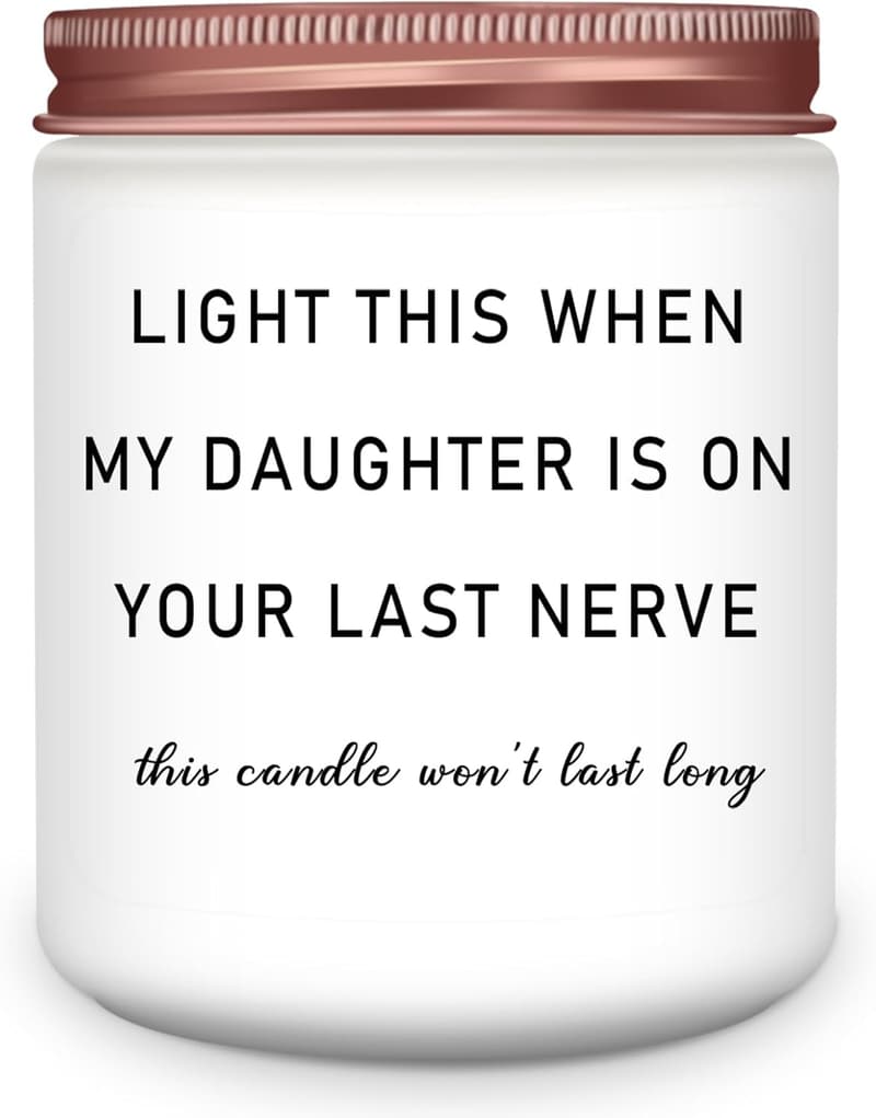 Funny Lavender Scented Candle for Son-in-Law