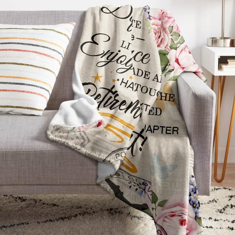 2025 Retirement Throw Blanket for Women - 60