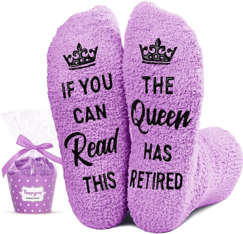 Retirement Gift Socks for Women - Funny Realtor Design