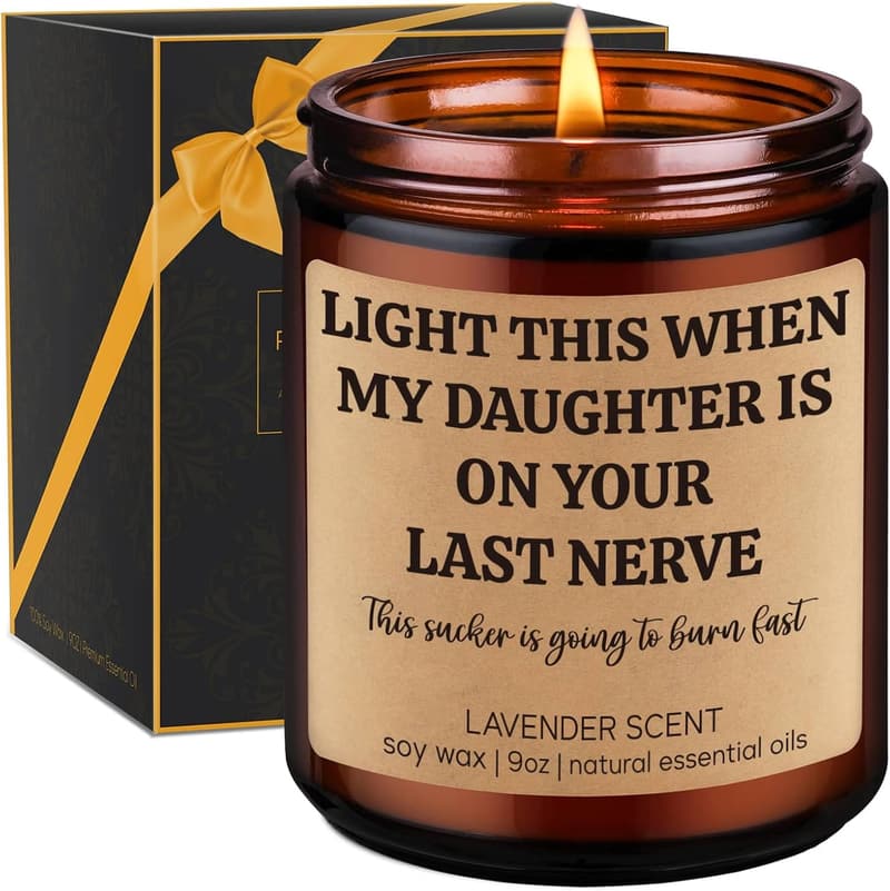 Father's Day Scented Candle Gift for Son-in-Law