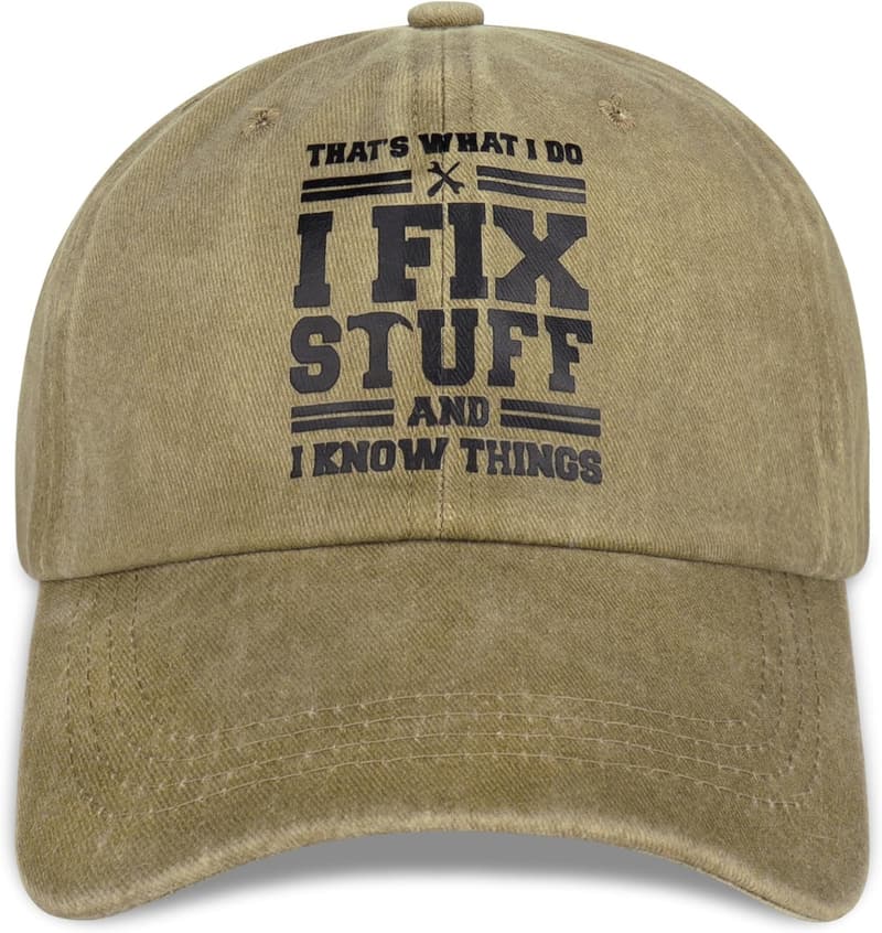 Men's Adjustable Cotton Baseball Cap - Birthday Gift Idea