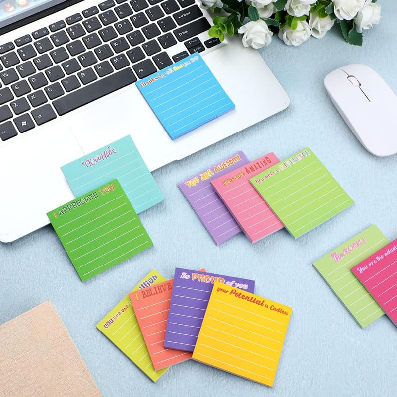 Employee Appreciation 24-Pc Motivational Sticky Notes Pad