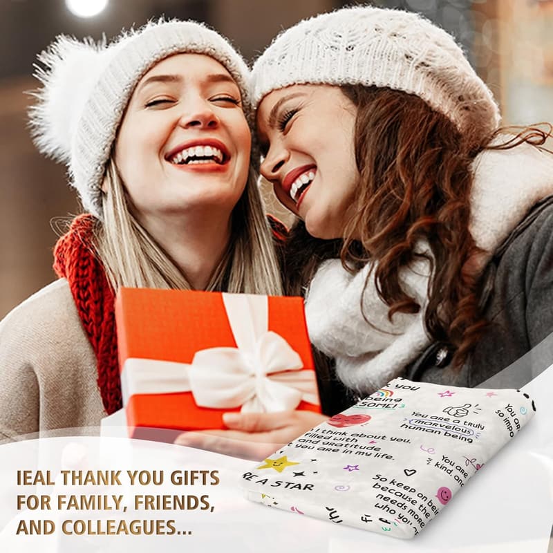 Thank You Gift Blanket for Women & Men - 60