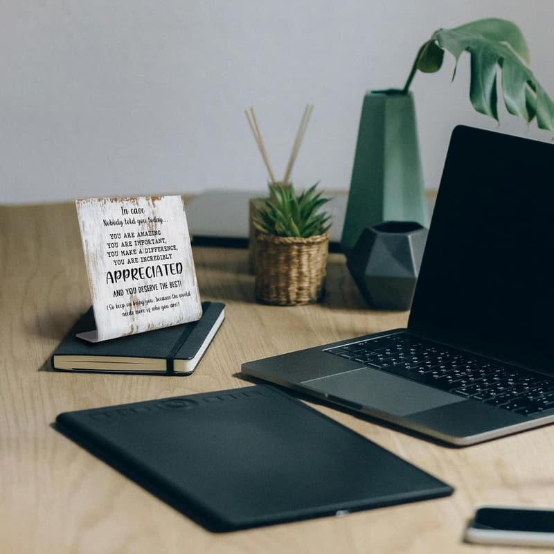 Motivational Office Decor Plaque for Coworkers and Friends