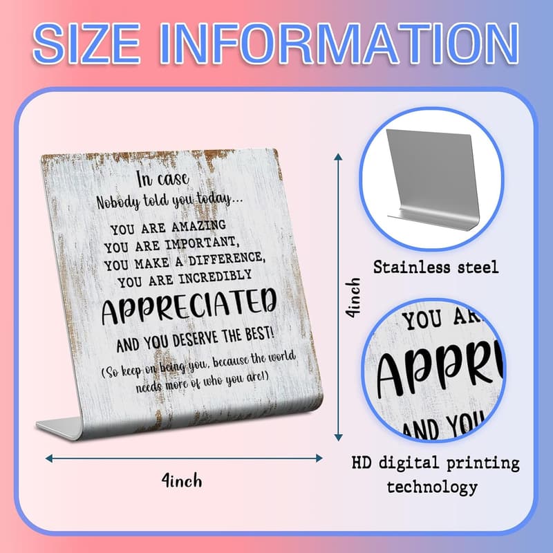 Motivational Office Decor Plaque for Coworkers and Friends