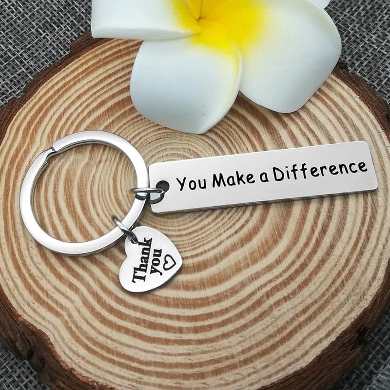 Appreciation Keychain - Thank You Gift for Teachers and Mentors