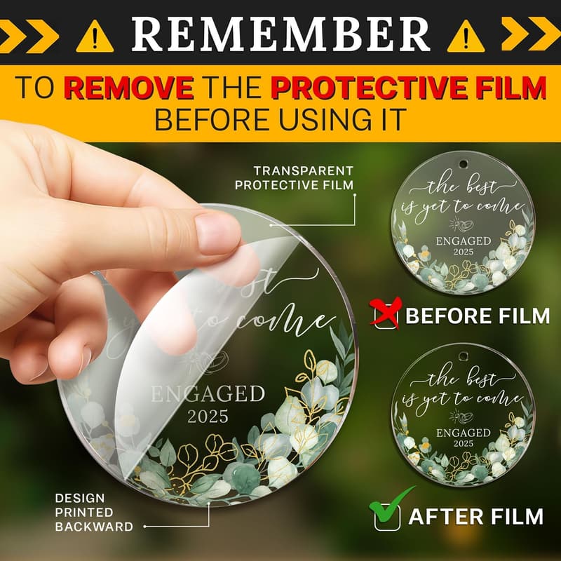 Engagement Gifts - Acrylic Ornament for Couples 2025