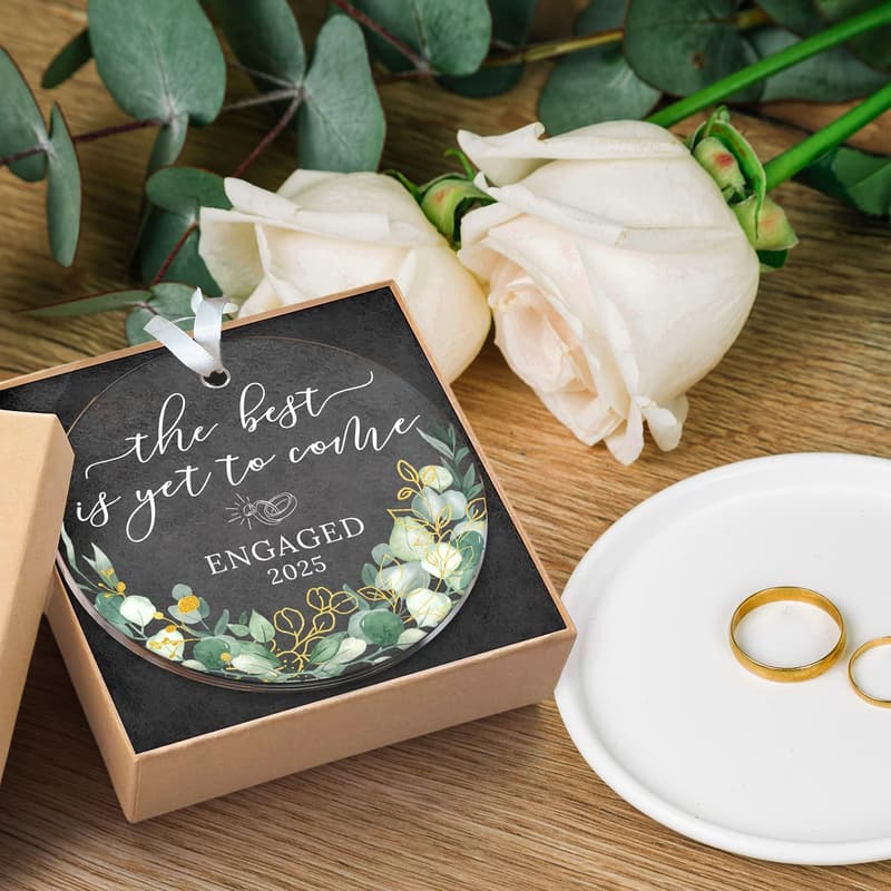 Engagement Gifts - Acrylic Ornament for Couples 2025